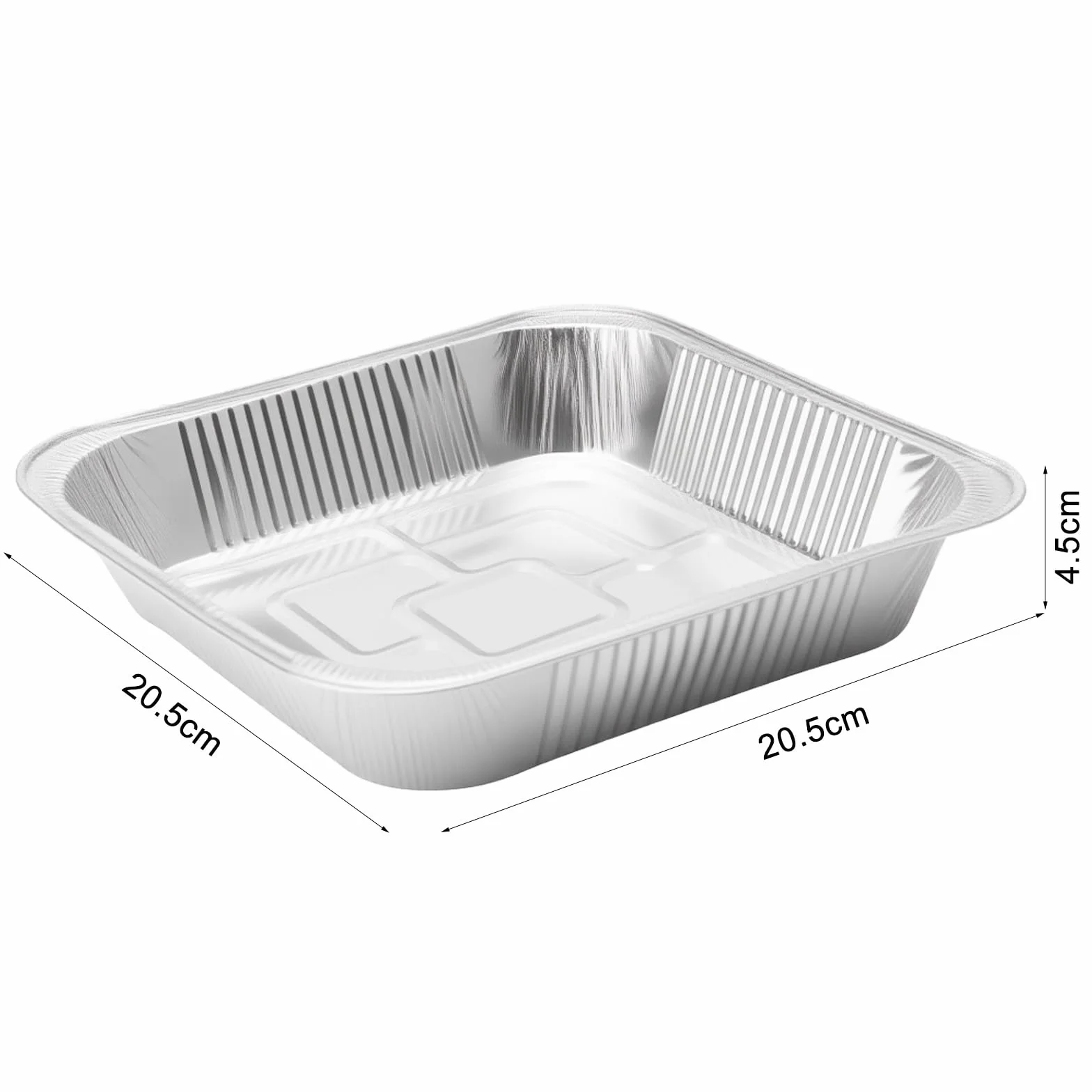 VOSSOT Aluminiowa tacka do grilla, 30 sztuk, 20 cm, odporne na piekarnik, do grilla, pieczenia, pikników, frytkownicy na gorące powietrze, do grilla gazowego i węglowego, odporna na pieczenie