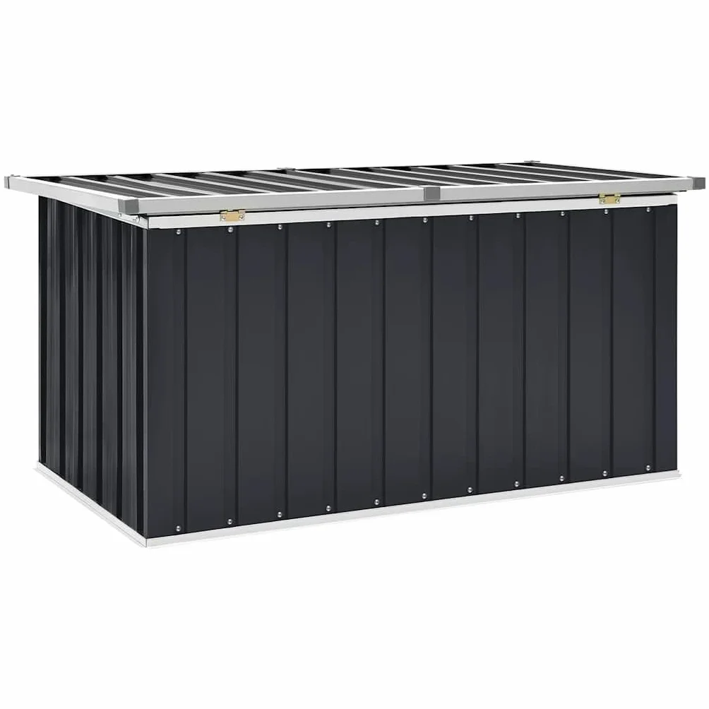 vidaXL Skrzynia ogrodowa do przechowywania 129x67x65 cm antracytowa