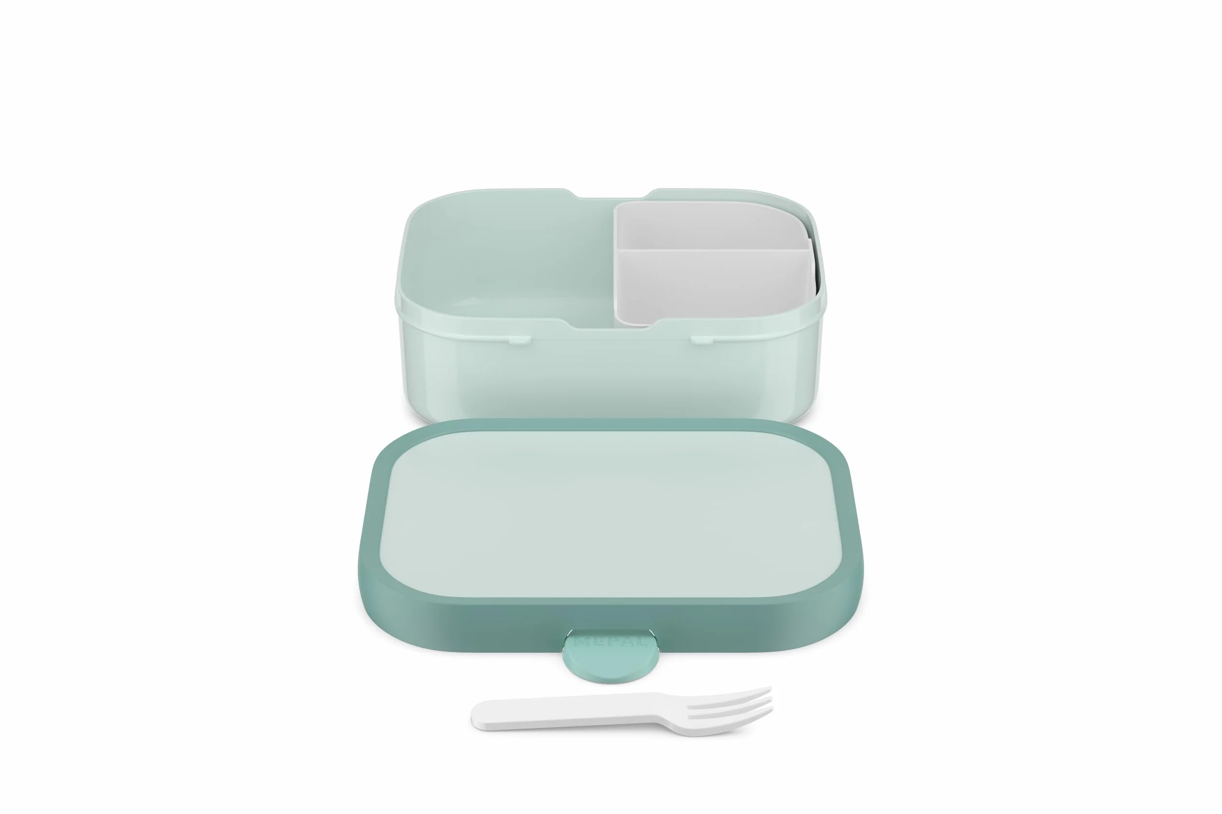 Mepal Pudełko na Lunch dla Dzieci Campus, Pudełko Bento, Pudełko na Przekąski Z Zapięciem na Klips, Bez BPA, Nadaje się do Mycia w Zmywarce, 750 ml, Cool Mint