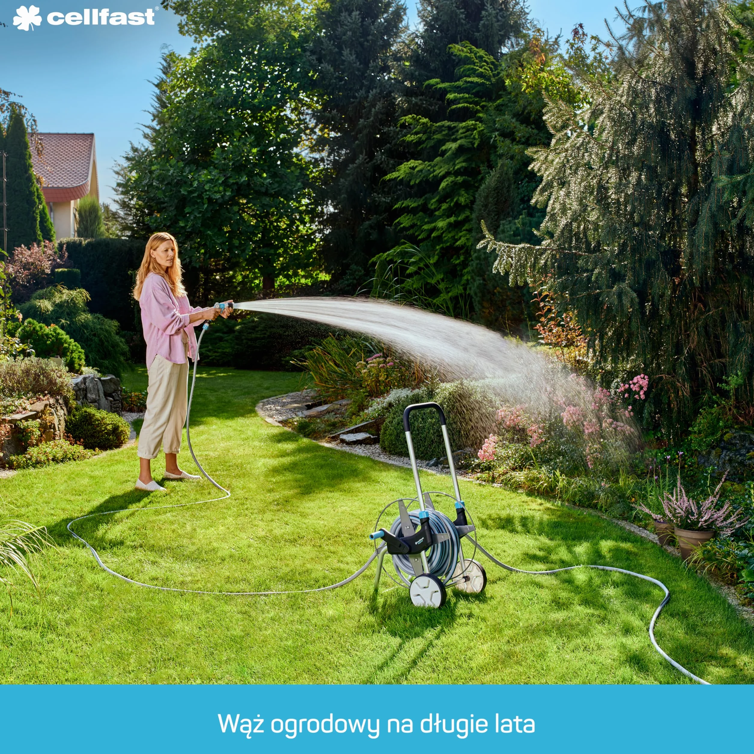 Cellfast Wąż Ogrodowy 6 Warstwowy 30 m 3/4" Podwójny Oplot Odporny na UV MULTIFLEX PRO