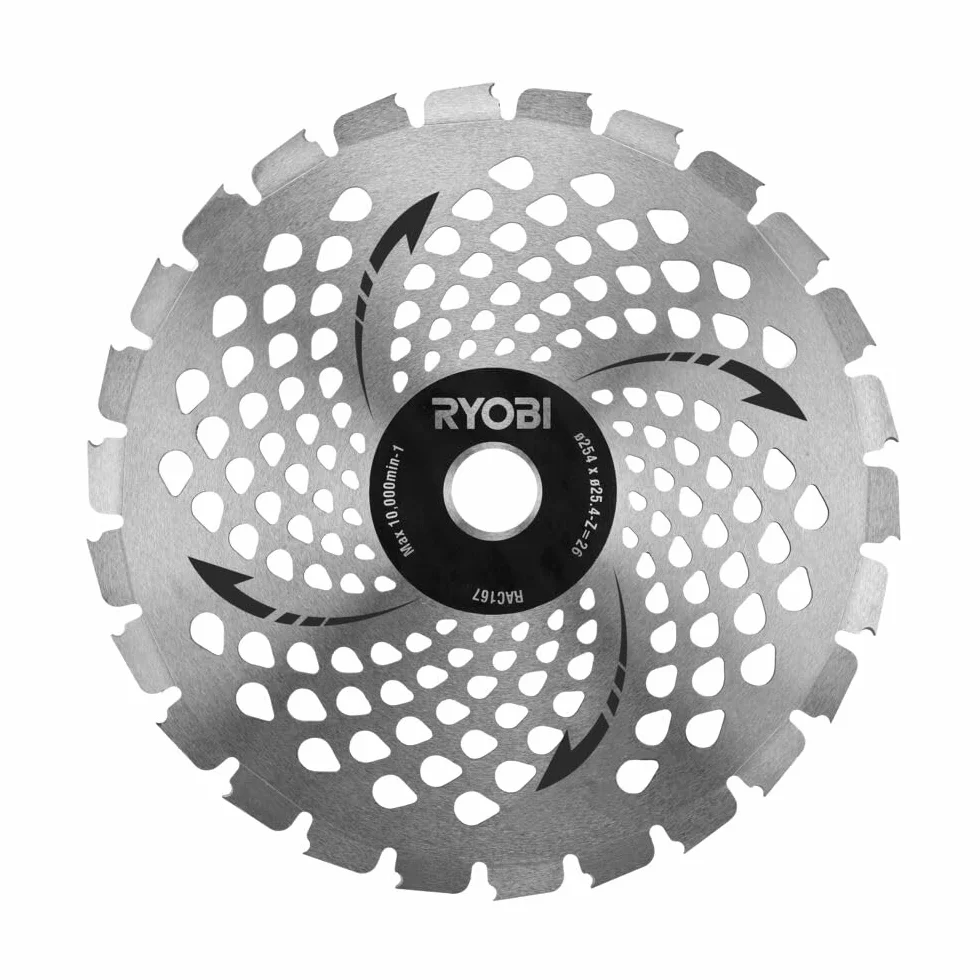 RYOBI - Brzeszczot 26 zębów Ø 25 cm (do użytku z RAC168) do podkaszarek na akumulatorze RY18BCX26A & RY36BCX30A - RAC167