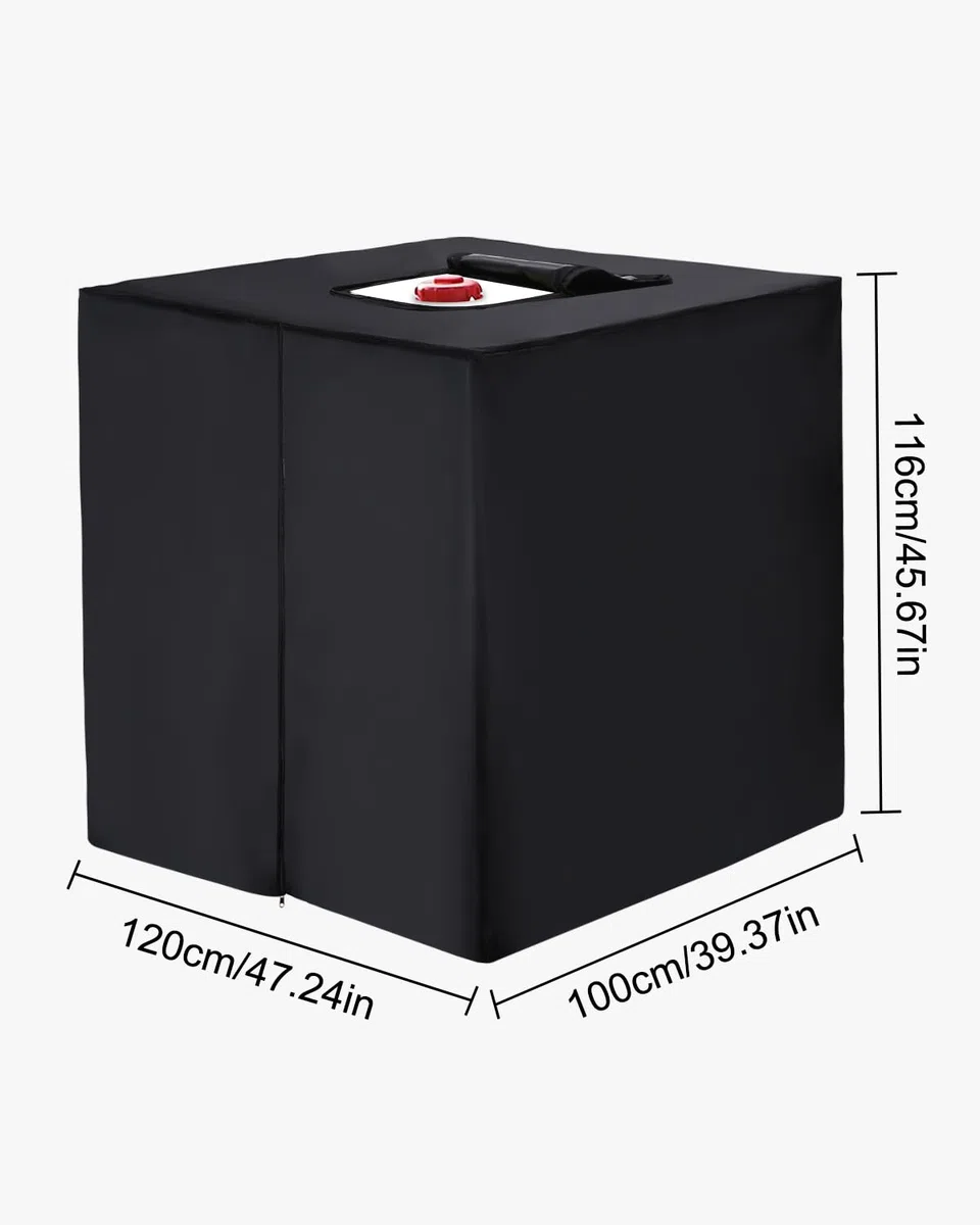 600D Plandeka Ochronna na Zbiornik IBC 1000L - Osłona Anty-UV do Wody Deszczowej
