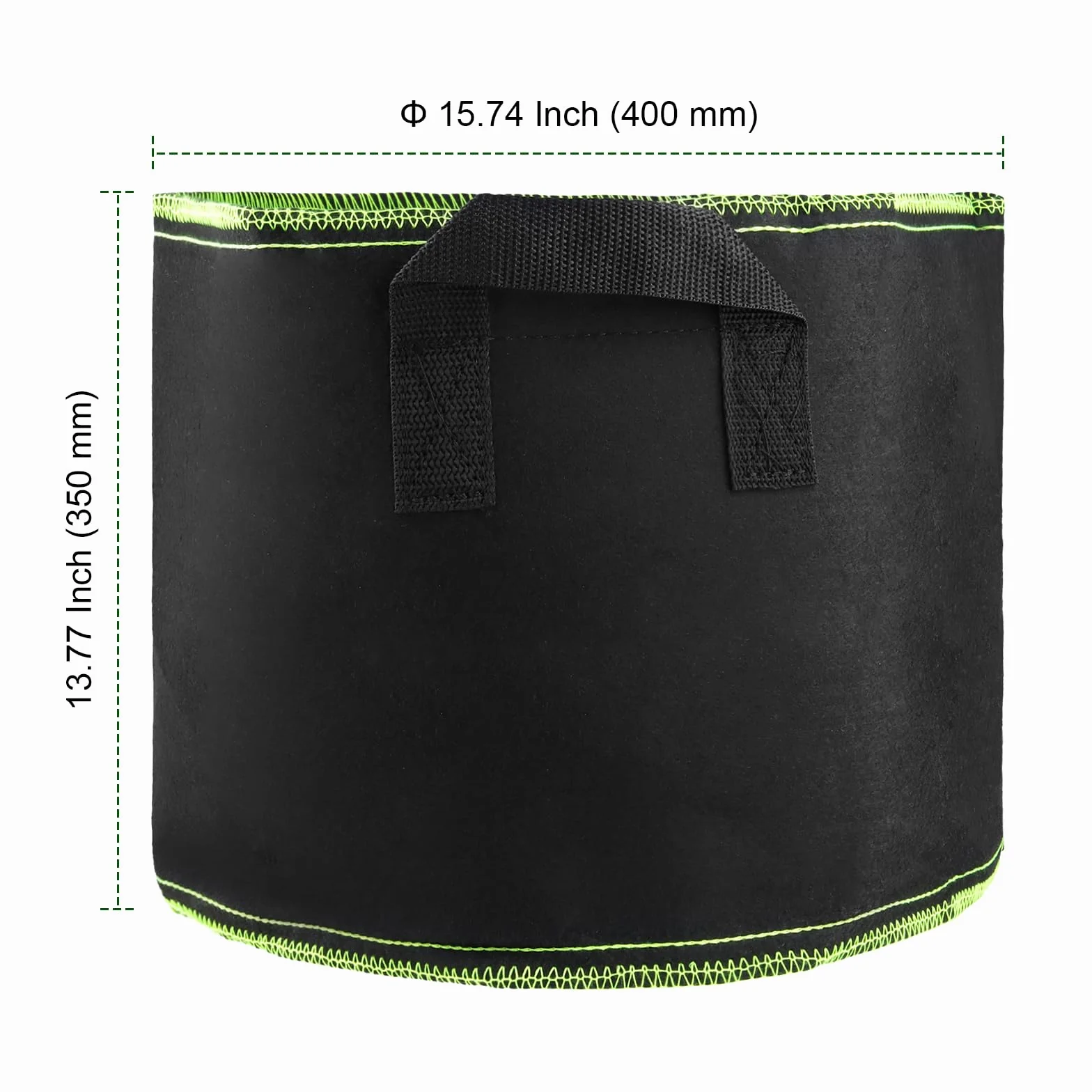 8 doniczek materiałowych, 40 l, worek na rośliny z włókniny, doniczki do uprawy roślin, czarna torba na pomidory, zioła, ziemniaki, warzywa, kwiaty, rośliny, Ø 40 x 35 cm