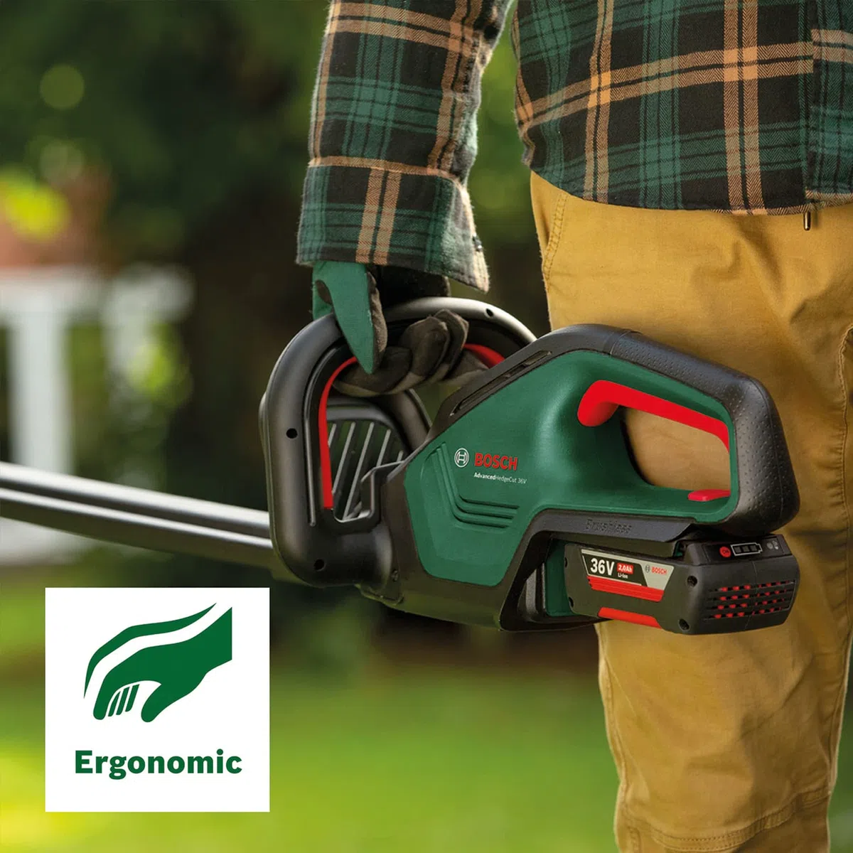 Bosch Advancedhedgecut Nożyce do Żywopłotu, Zielony, 36V | System 36 V, długość ostrza 65 cm
