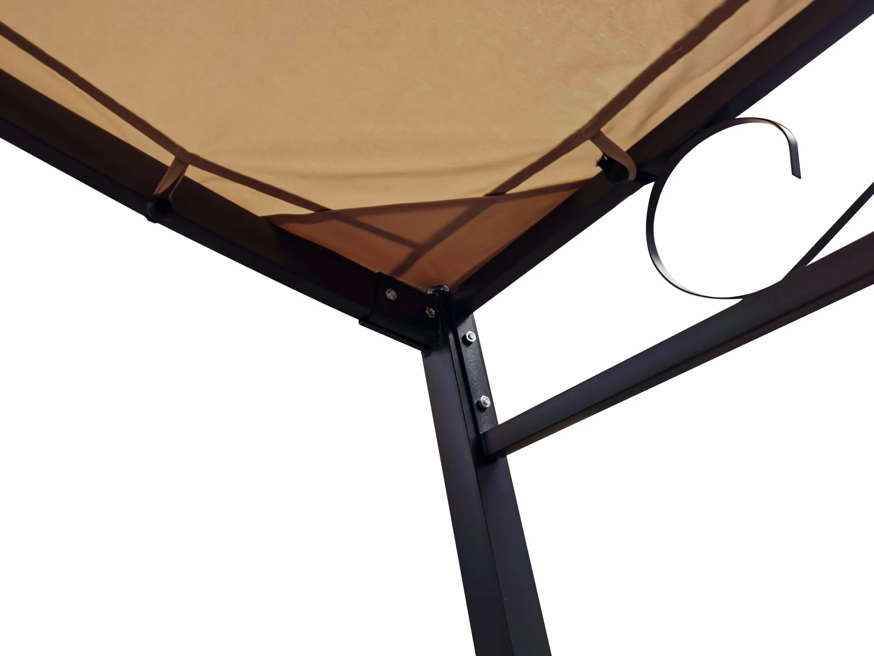 QUICK STAR Pergola Dach 250x300 cm Zadaszenie Tarasu Piaskowy
