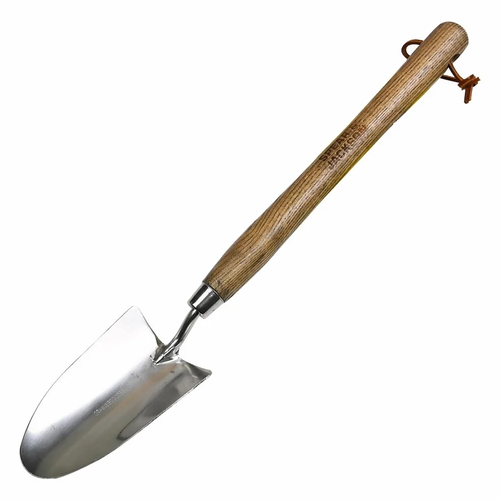 Spear & Jackson 5010TR Tradycyjna Łopatka ręczna ze stali nierdzewnej z uchwytem 30 cm